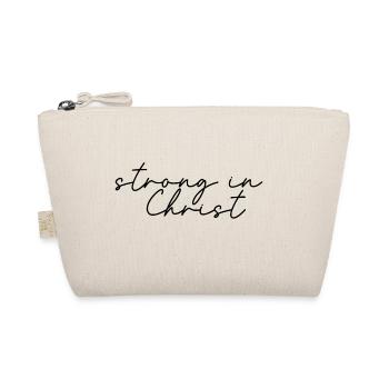 strong in christ - Organic Pouch - nature - Front