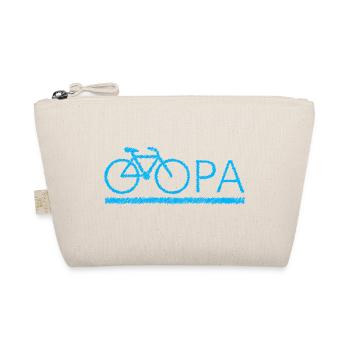 bester Opa Fahrrad Mountainbike Radeln Kritzeln - Bio-Täschchen - Natur - Vorne