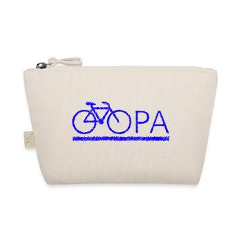 bester Opa Fahrrad Mountainbike Radeln Kritzeln - Bio-Täschchen - Natur - Vorne