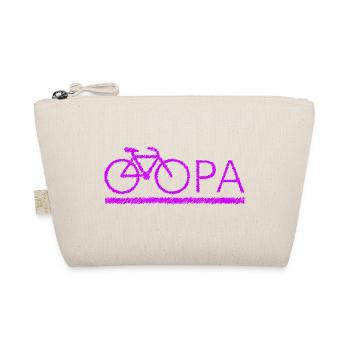 bester Opa Fahrrad Mountainbike Radeln Kritzeln - Bio-Täschchen - Natur - Vorne