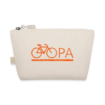 bester Opa Fahrrad Mountainbike Radeln Kritzeln - Bio-Täschchen - Natur - Vorne