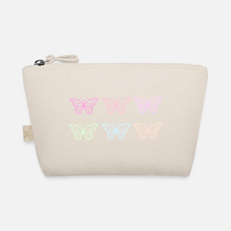 Cute Butterflies Pattern Organic Pouch