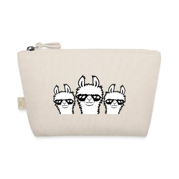 3 Llamas Sunglasses Team Crew Three Friends Crew - Organic Pouch - nature - Front