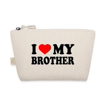 i love my brother - Bio-Täschchen - Natur - Vorne
