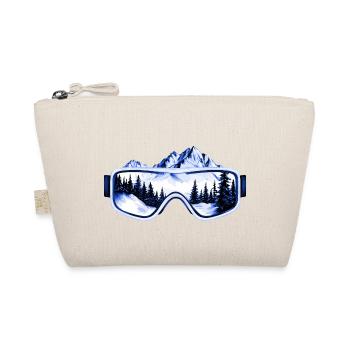 Ski goggles mountains - Organic Pouch - nature - Front