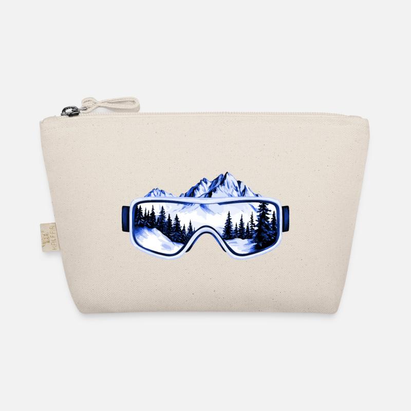 Ski goggles mountains Organic Pouch