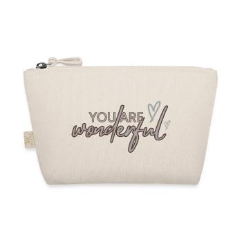 You are wonderful - Organic Pouch - nature - Front