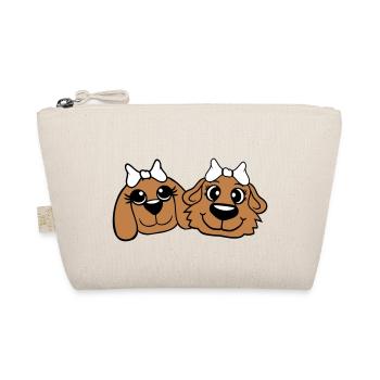 2 Hunde Team Zwei Freunde Freundinnen Paar Crew - Bio-Täschchen - Natur - Vorne