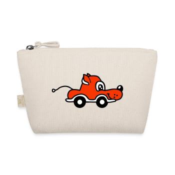 Dog Car Toy Remote Controlled Driving Wheels Cute - Organic Pouch - nature - Front