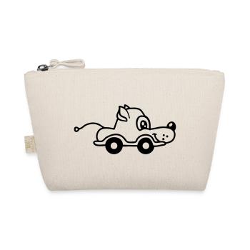 Dog Car Toy Remote Controlled Driving Wheels Cute - Organic Pouch - nature - Front