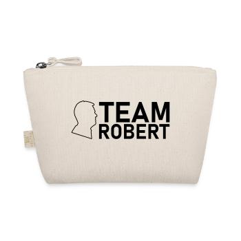 team robert kopf schwarz - Bio-Täschchen - Natur - Vorne