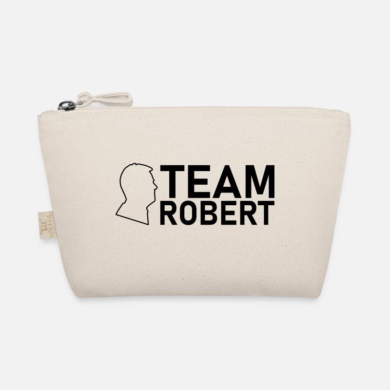 team robert kopf schwarz - Bio-Täschchen - Natur