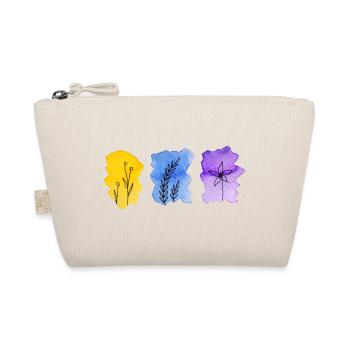 gelb-blau-violett - Bio-Täschchen - Natur - Vorne