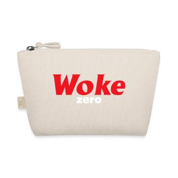 WOKE ZERO Ironisches Anti Wroke - Bio-Täschchen - Natur - Vorne