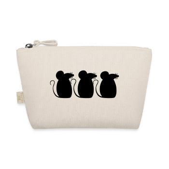 3 souris équipe trois amis fête équipage silhouette - Trousse biologique - nature - Devant