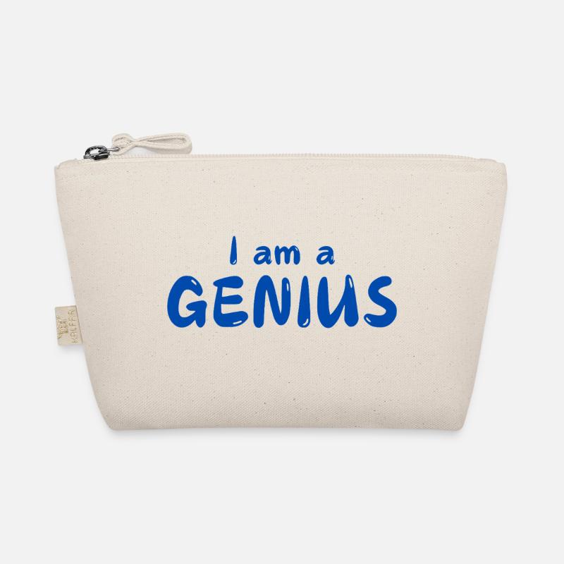 I am a GENIUS - Bio-Täschchen - Natur