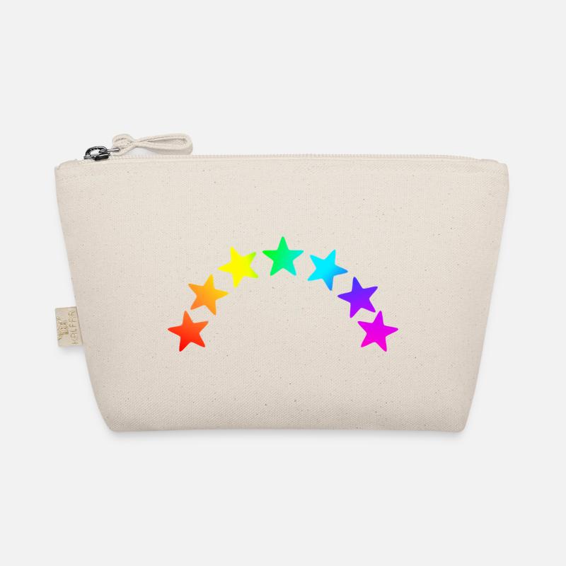 Colorful Stars - Rainbow Gradient Organic Pouch