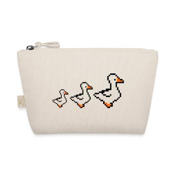 Pixel Ducks - Organic Pouch - nature - Front