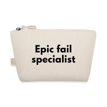 Epic Fail Specialist – Fun Design - Organic Pouch - nature - Front