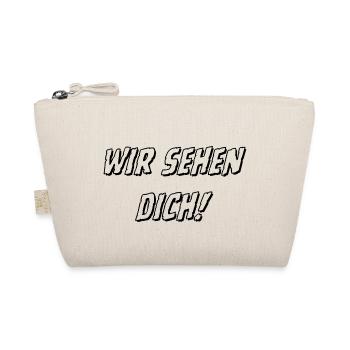 wir sehen Dich weiß 1 - Bio-Täschchen - Natur - Vorne