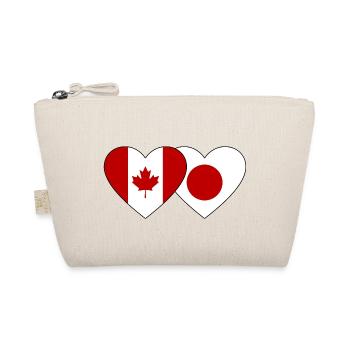 Drapeau du Canada Japon Coeur - Trousse biologique - nature - Devant