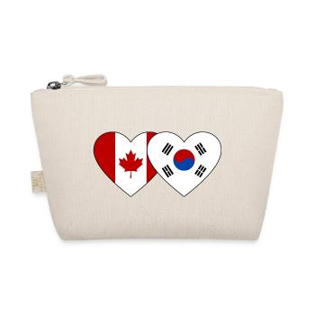Drapeau du Canada Corée du Sud Coeur - Trousse biologique - nature - Devant