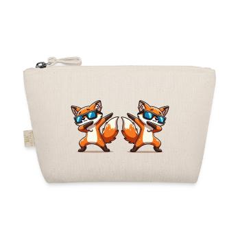 Fox Animal Dabbing 2 - Organic Pouch - nature - Front