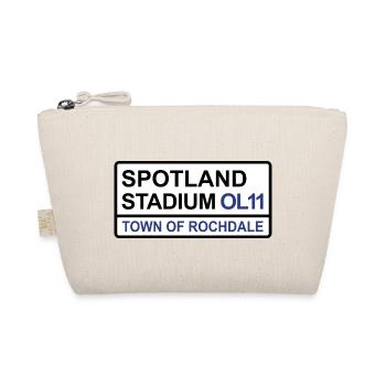 Rochdale Spotland Stadium Iconic Street Sign - Organic Pouch - nature - Front