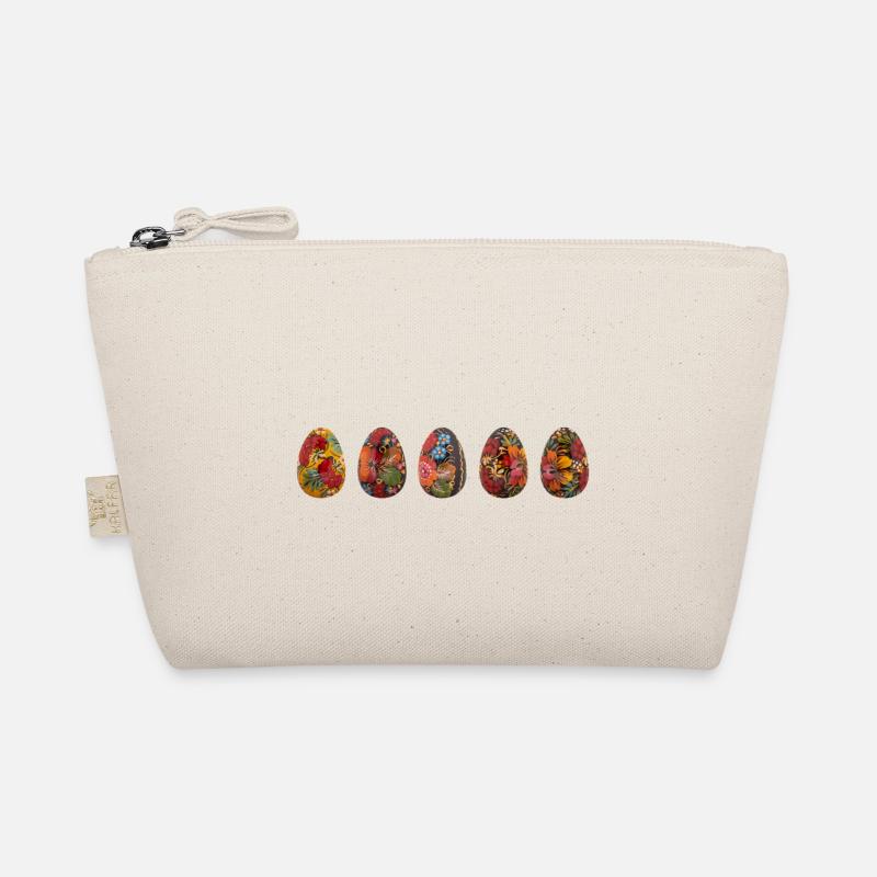 Oeufs de Pâques 2025 Peint à la main 5 Horizontal Trousse biologique