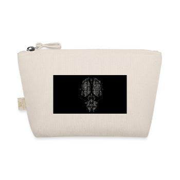 Black and white and a little color ascii - Organic Pouch - nature - Front