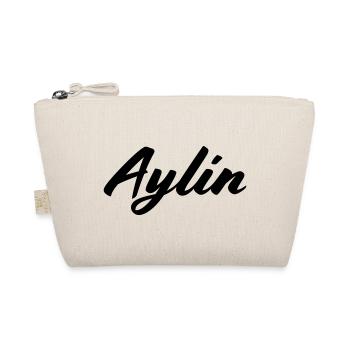 Aylin First Name Name Gift - Organic Pouch - nature - Front