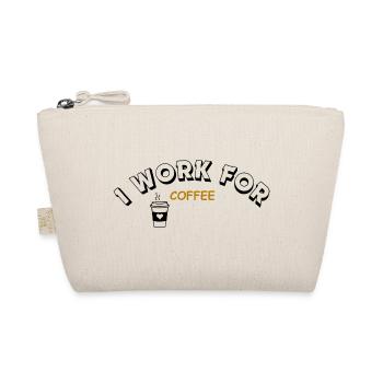I work for Coffee - Bio-Täschchen - Natur - Vorne