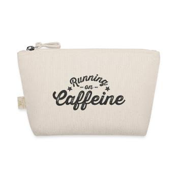 Running on Caffeine lettering - Organic Pouch - nature - Front