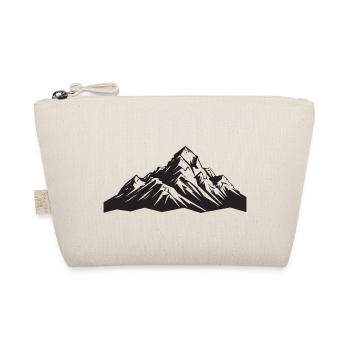 Berge Symbol Silhouette - Bio-Täschchen - Natur - Vorne
