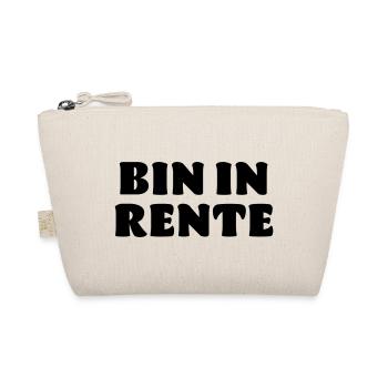 Bin in Rente Spruch Opa Oma Geschenk - Bio-Täschchen - Natur - Vorne