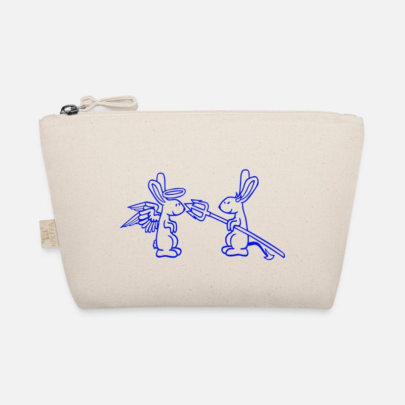 Rabbit Angel Conscience Devil Demon Evil Satan Hell Organic Pouch