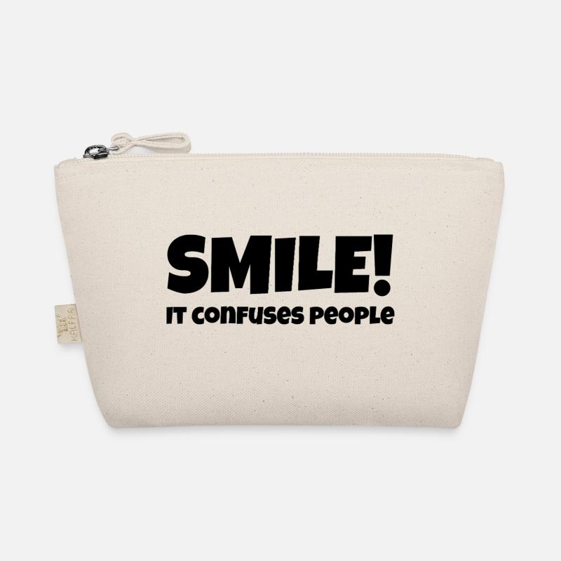 SMILE - it confuses people - Bio-Täschchen - Natur