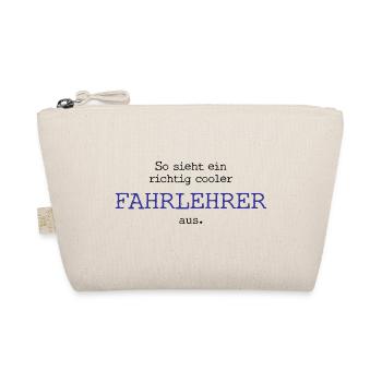 So sieht ein richtig cooler Fahrlehrer aus. - Bio-Täschchen - Natur - Vorne