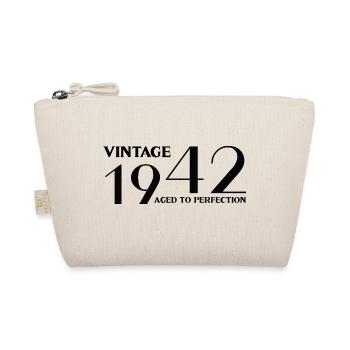 Vintage 1942 aged to perfection - Organic Pouch - nature - Front