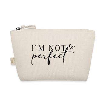 I'm not perfect. - Organic Pouch - nature - Front