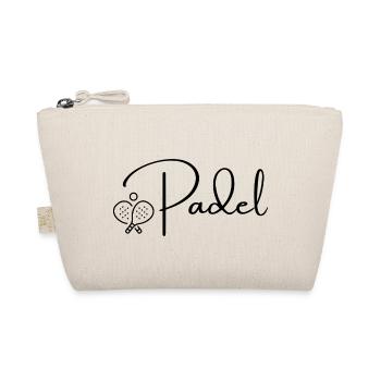 Padel Tennis Paddel Paddlelo Spielen modern cool - Bio-Täschchen - Natur - Vorne