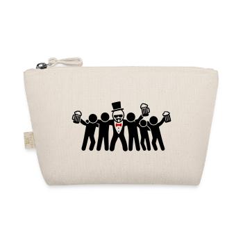 Groom Bachelor Party Crew - Organic Pouch - nature - Front