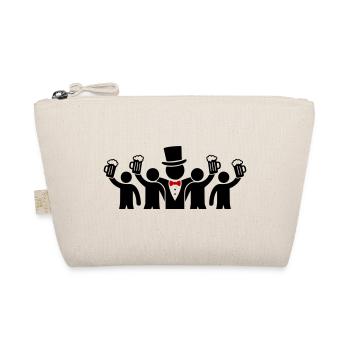 Groom Crew Bachelors - Organic Pouch - nature - Front