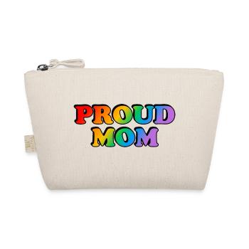 Proud Mom LGBTQ rainbow LGBT pride month - Organic Pouch - nature - Front