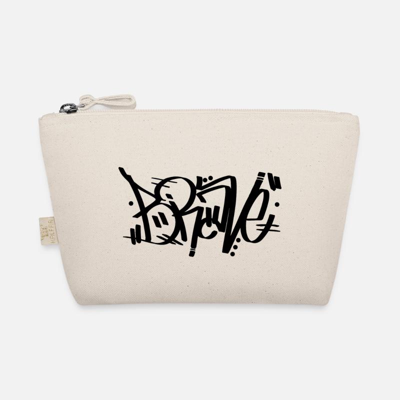 Brave - Graffiti - Organic Pouch - nature