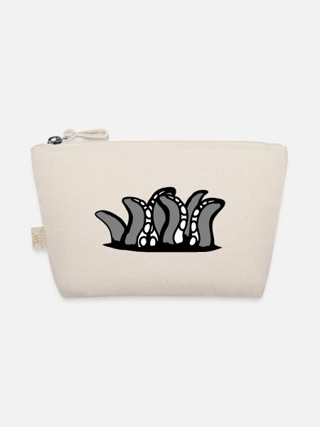 Tentacle Kraken Monster Bottom Hole Alien Horror - Organic Pouch - nature - Front