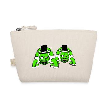 2 Mr. Turtles Mr. Gentlemen Rich Top Hat - Organic Pouch - nature - Front