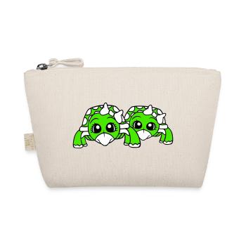 2 Turtles Couple Sister Wife Girlfriends - Organic Pouch - nature - Front