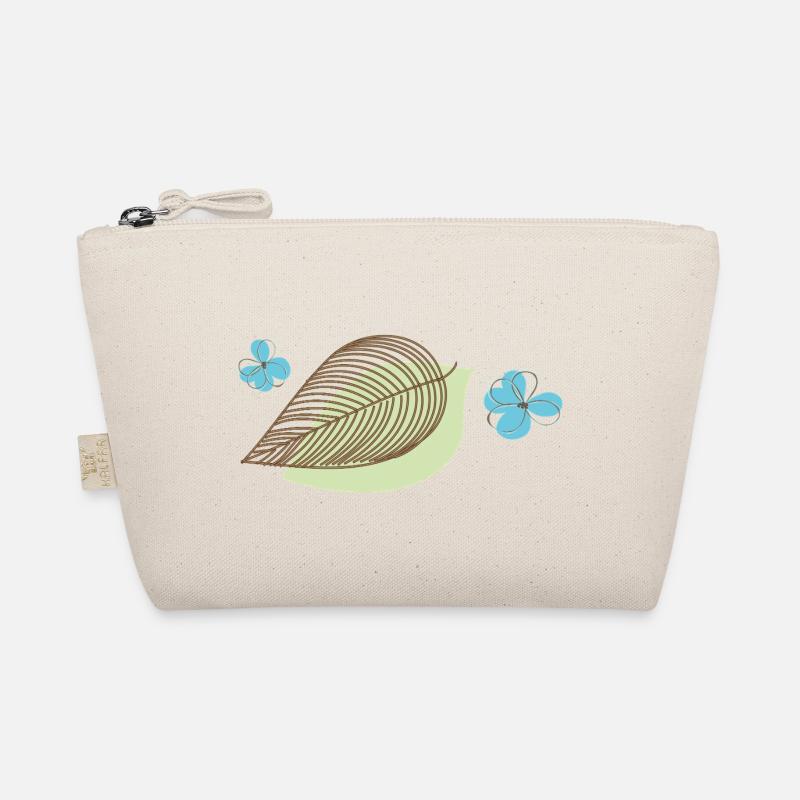 Blatt mit Blüte Bio-Täschchen