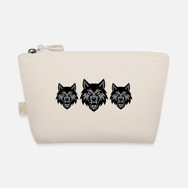 Wolf Kopf Gruppe Rudel Bio-Täschchen